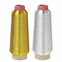 Machine Stitching Sewing Thread Spools for Embroidery Everyday Use Pack of 2 Pcs - £12.17 GBP