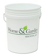 SHUR-LINE 05GLHGS H&amp;GS 5GAL WHT Plas Pail - $476.70 MXN