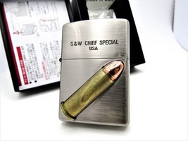 Smith &amp; Wesson Bullet Metal Chief Special Zippo 1997 Unfired Rare - £170.38 GBP