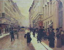 A Paris Street - Jean Beraud - Framed Picture 12&quot;x16&quot; - £40.67 GBP