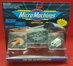 1993 Star Trek The Next Generation Micro Machines Collection 4 Galoob MOC MIB - £11.69 GBP