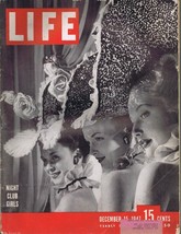 ORIGINAL Vintage Life Magazine December 15 1947 Night Club Girls - £23.22 GBP
