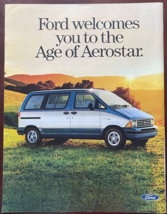 1985 Ford Aerostar Vintage Print Ad Welcome To The Age Of Aerostar Van Car - £11.54 GBP