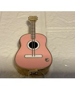 Miniature Guitar trinket box / enamel / hinged / magnetic closure - $28.01