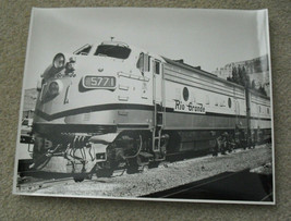 Vintage B&amp;W Train Photograph 11x14 Rio Grande 5771 Locomotive - £14.98 GBP