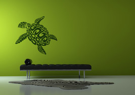 Sea Turtle 2 Feet Wide Vinyl Wall Art - £19.94 GBP