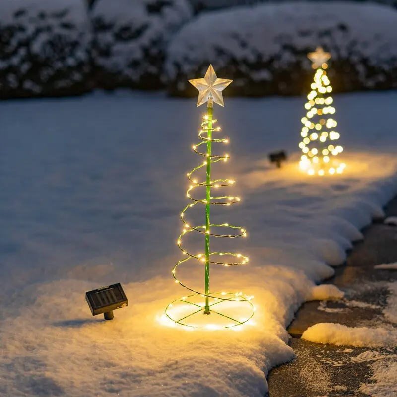 Solar Christmastree 2022 New Year  LED Decoration Solar  String Lights Garden La - £110.79 GBP