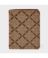 A New Day Passport Case Brown Plaid Jacquard Knit Recycled Polyester - $2.94 CAD