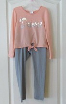 Active Life Shine Dance  2 pc activwear set Orange Gray Girls Sz 5/6 NWT - $14.85