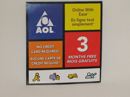 RARE AOL CANADA 2002 BLUE YELLOW ORANGE RED 3 MONTHS FREE CD - £19.64 GBP