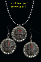Houston Astros world series earring and necklace set great gift a must have - £6.65 GBP