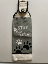 Stay Paw-stive Hanging Towel - £2.75 GBP