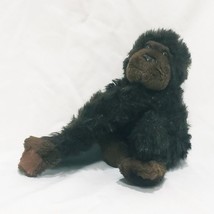 R Dakin Monkey Ape Gorilla Plush Stuffed Animal 7&quot; 1982 Long Arms Connect Black - £22.12 GBP