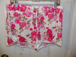 West Loop Pink Floral Print Shorts Size L/XL Women&#39;s NWOT - £14.31 GBP