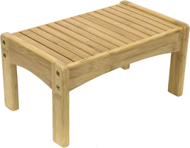 Sorbus Small Bamboo Step Stool - Wooden Foot Rest Stool &amp; Potty Training Stool f - £29.92 GBP