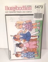 Butterick Sewing Pattern Busybodies Girls Jumper Jumpsuit 1991 School Play 5473 - £4.25 GBP