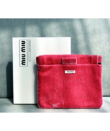 Miu Miu Parfums Watermelon Red Cosmetic Bag Makeup Pouch Organizer VIP G... - $29.80