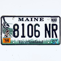 2014 United States Maine Vacationland Passenger License Plate 8106 NR - $17.63 CAD