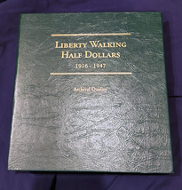  Coin Binder Book By Littleton (Opened) 1/2 Dollar Walking Liberty 1916-1947 - £11.00 GBP