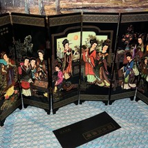 12 beauties of Jin Lin story, screen, miniature , lacquerware - £19.26 GBP