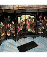 12 beauties of Jin Lin story, screen, miniature , lacquerware - £19.29 GBP