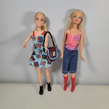 Barbie Dolls Lot Of 2 Blonde Hair Blue Eyes 1999-2005 - £14.09 GBP