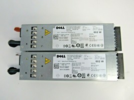Dell (LOT OF 2) J38MN XTGFW 8V22F KY091 PowerEdge R610 502W Power Supply... - £8.57 GBP