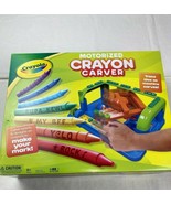 Crayola Motorized Crayon Carver Kids Ages 6+ Brand New Carve Words Designs - $28.03