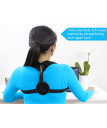 Back Support Posture Corrector Adjustable Clavicle Pain Shoulders Brace ... - £10.18 GBP