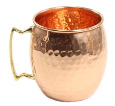 Parijat Handicraft Moscow Mule Handcrafted Hammered Pure Copper Mugs/Cup, 100% P - £18.07 GBP