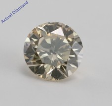Round Cut Loose Diamond (0.71 Ct,Natural Orange Light Brown,SI2) - £930.86 GBP