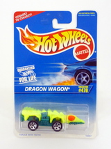 Hot Wheels Dragon Wagon #478 Green Die-Cast Car 1996 - £3.73 GBP