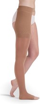 Medi Plus Thigh High w/Right Side Attachment, Open Toe, 20-30mmHg (Size: VI) Bei - $53.35