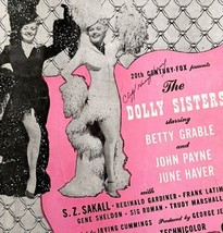 The Dolly Sisters Betty Grable I Can&#39;t Begin To Tell You 1945 Sheet Music DWU4 - $19.99