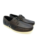 RedTape Men Stratton Leather Boat Shoes- Dark Tan, US 10 / EUR 43 - £25.63 GBP