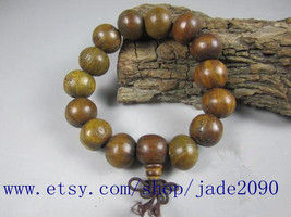 Free Shipping - handmade Tibetan Buddhism Natural Green sandalwood Prayer Beads  - £15.97 GBP