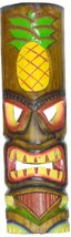 20&quot; Handmade Tiki Mask Hawaiian Polynesian Wall Art Tribal Bar Tropical - £21.63 GBP