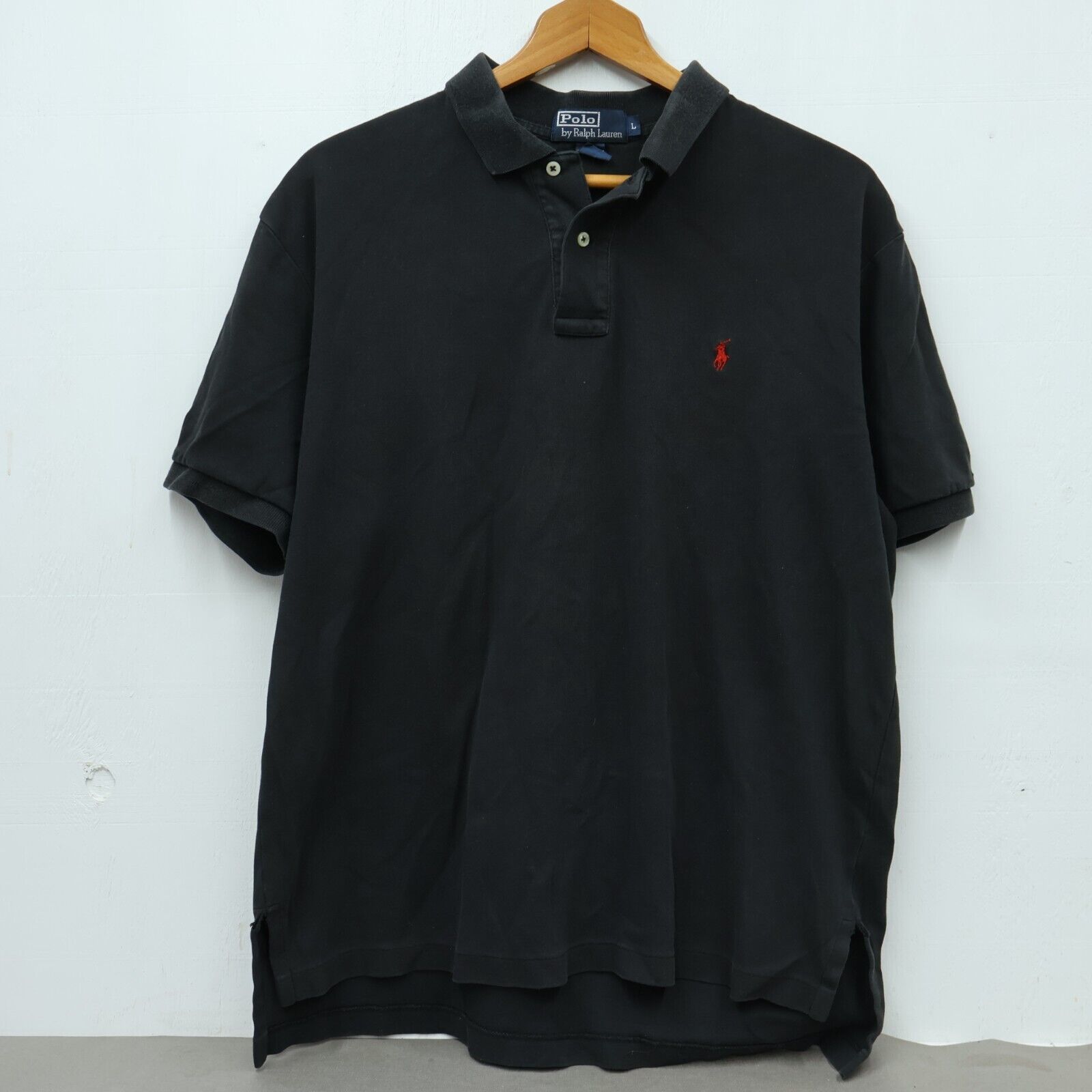 Primary image for Polo Ralph Lauren Size Large Mens Polo Black Classic Core