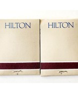 Hilton Hotel Matches Matchbooks Lot Of 2 Vintage Advertisement Accommoda... - $19.99