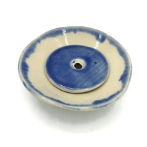 Handmade Ceramic Soap Dish With Drain Tray, Blue Artisan Soap Bar Holder... - £42.83 GBP