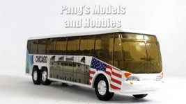 6 Inch Chicago Coach - Sight Seeing Bus 1/64 Scale Diecast Model - £13.19 GBP