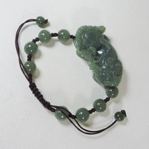 Free Shipping - best good luck  green jade PI YAO Prayer Beads Amulet charm bead - £54.93 GBP