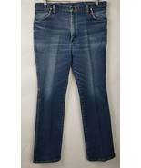 Vintage Wrangler Mens Blue Stretch Whiskered Ranch Worn Cowboy Cut Jeans... - £17.78 GBP
