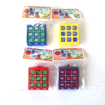 4 Keychain Funky Toss Tic-Tac-Toe Game Toy Charm Party Favor - NEW - £12.01 GBP