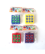 4 Keychain Funky Toss Tic-Tac-Toe Game Toy Charm Party Favor - NEW - £11.98 GBP