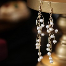Long Tassel Pearl Earrings, Mother Of Pearl Earrings for her, Three Available St - £13.66 GBP