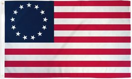 Betsy Ross 2x3 PRINTED 150D NYLON Banner Flag 13 Stars 1776 American Colonial - £5.52 GBP