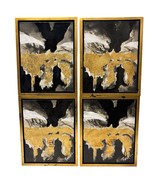 Lot Of 4 Renwil 8 x 10 Framed Canvas Art Blk/Gold Signed PATRICK ST GERM... - $402.08 CAD