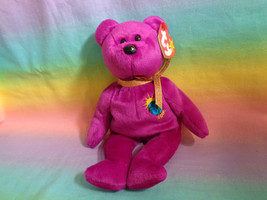 Vintage 1999 TY Beanie Babies Millenium Teddy Bear Retired With Tags - £3.43 GBP