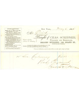 Chas Scribner 1864 advertising invoice waybill books New York publisher - £11.00 GBP